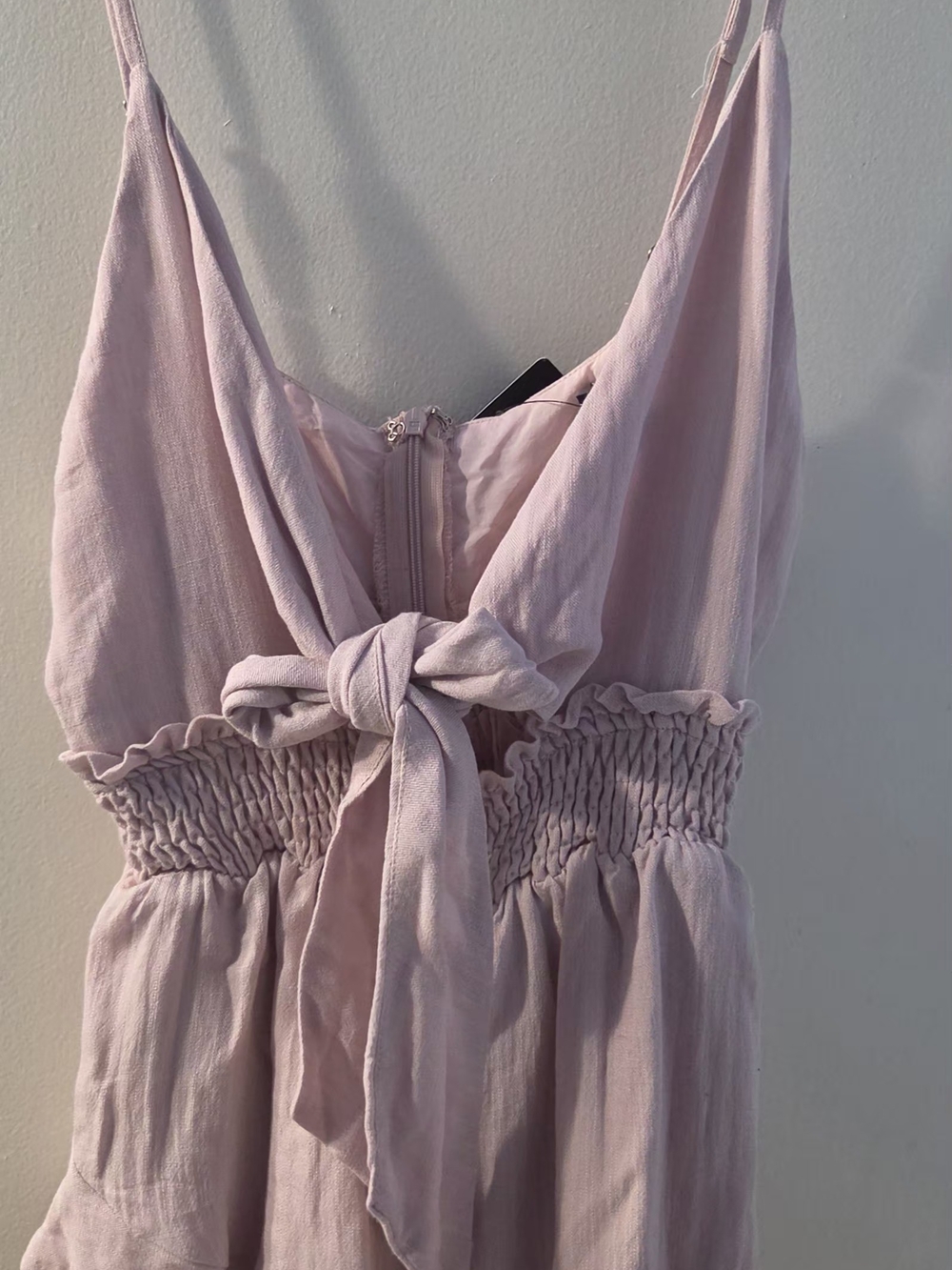Front Tie Ruffle Romper - Picture 2 of 4